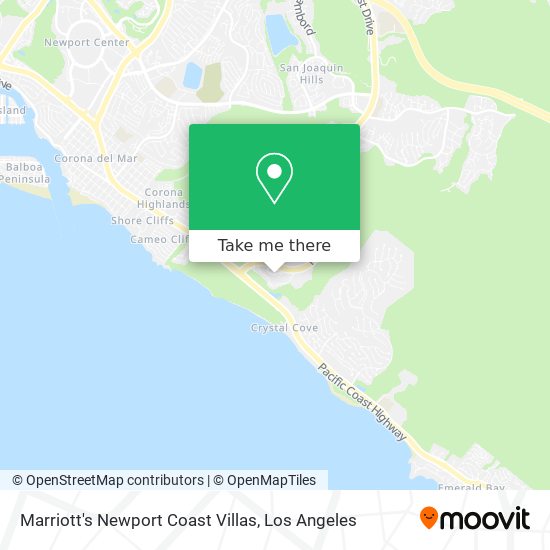 Marriott's Newport Coast Villas map