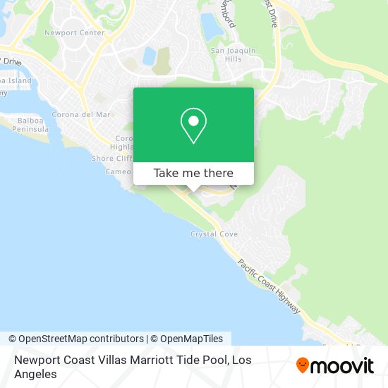 Mapa de Newport Coast Villas Marriott Tide Pool