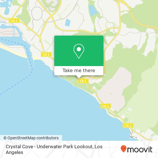 Crystal Cove - Underwater Park Lookout map