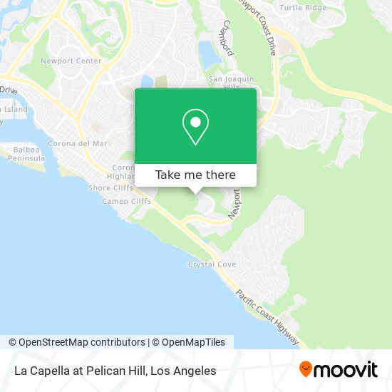 La Capella at Pelican Hill map