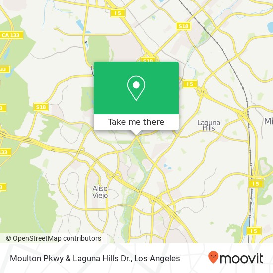 Moulton Pkwy & Laguna Hills Dr. map