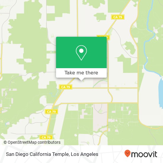 San Diego California Temple map