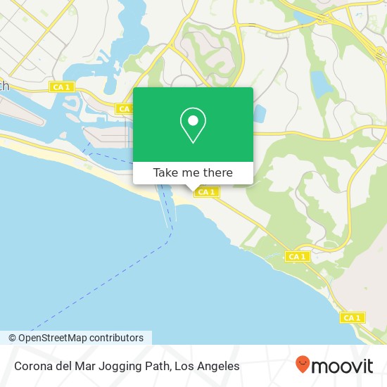 Mapa de Corona del Mar Jogging Path