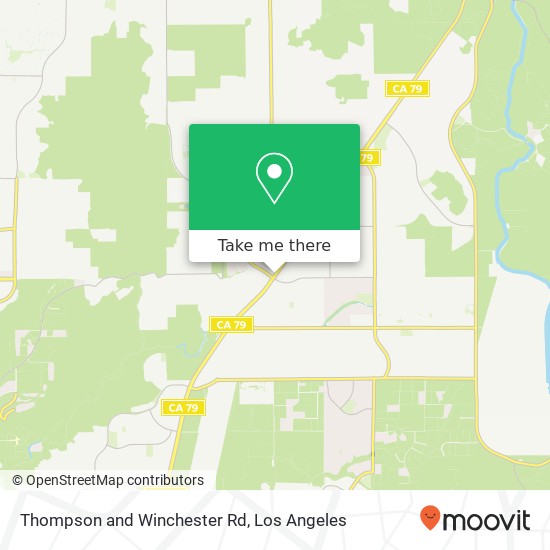 Thompson and  Winchester Rd map