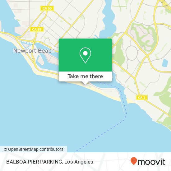 BALBOA PIER PARKING map