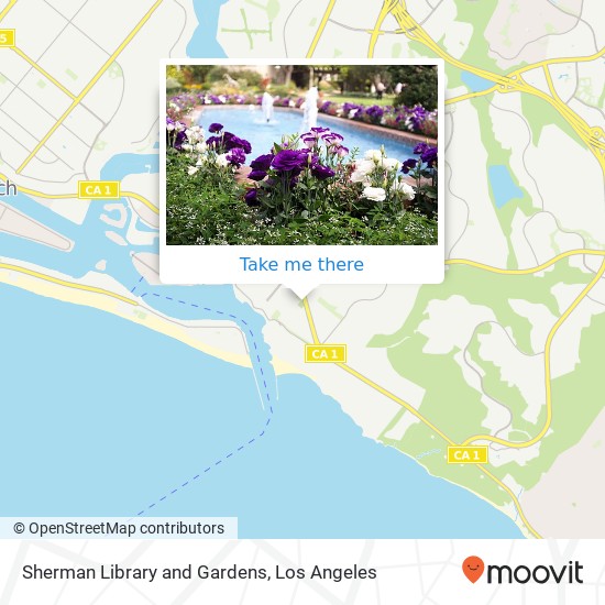 Mapa de Sherman Library and Gardens