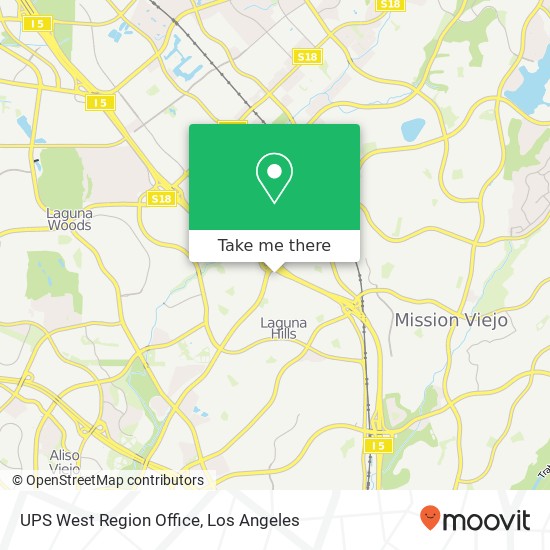 Mapa de UPS West Region Office