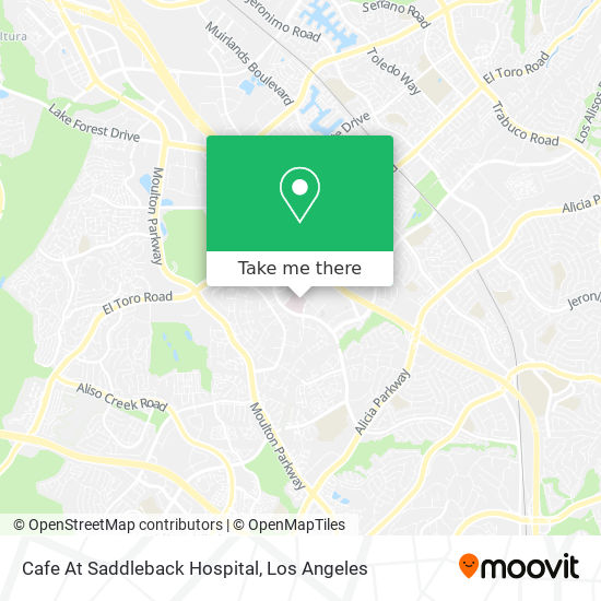 Cafe At Saddleback Hospital map