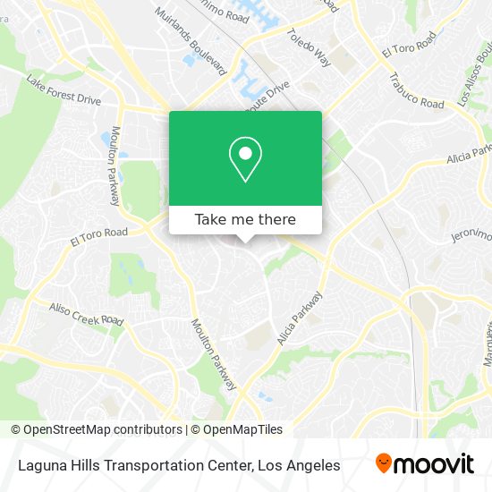 Laguna Hills Transportation Center map