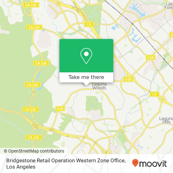 Mapa de Bridgestone Retail Operation Western Zone Office