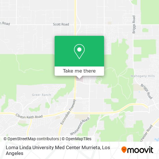 Loma Linda University Med Center Murrieta map