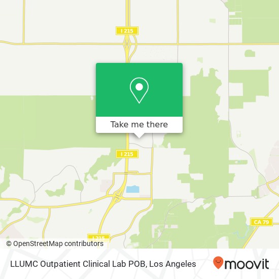 LLUMC Outpatient Clinical Lab POB map