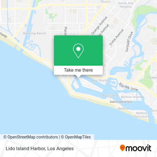Lido Island Harbor map