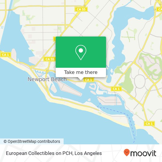 Mapa de European Collectibles on PCH