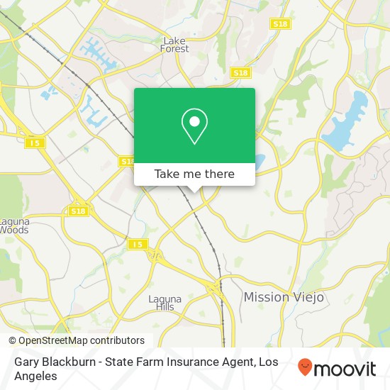 Mapa de Gary Blackburn - State Farm Insurance Agent