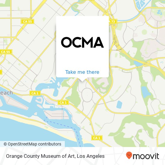 Orange County Museum of Art map