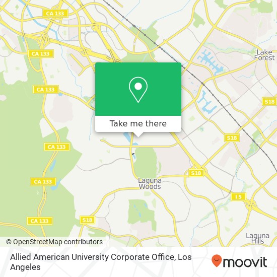 Mapa de Allied American University Corporate Office