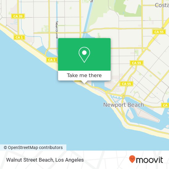 Walnut Street Beach map