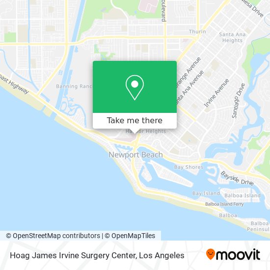 Hoag James Irvine Surgery Center map