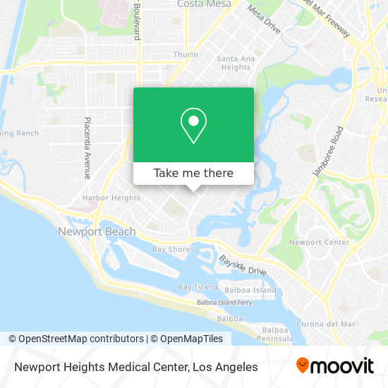 Newport Heights Medical Center map