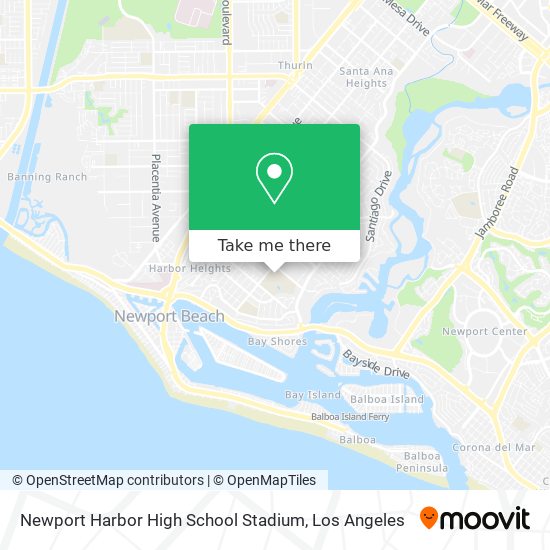 Newport Harbor High School Stadium map