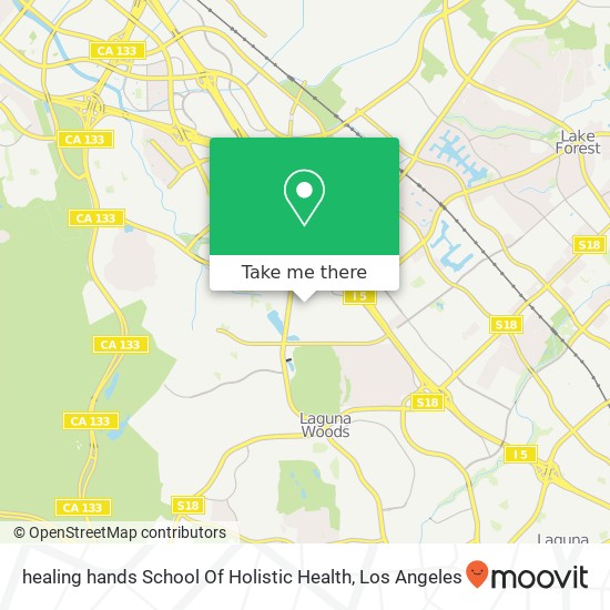 Mapa de healing hands School Of Holistic Health