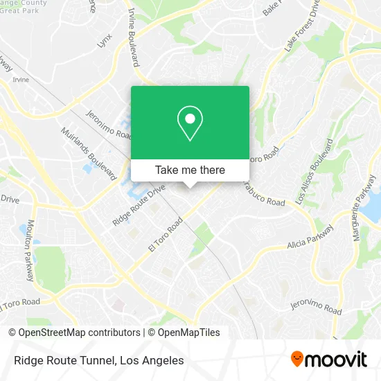 Ridge Route Tunnel map