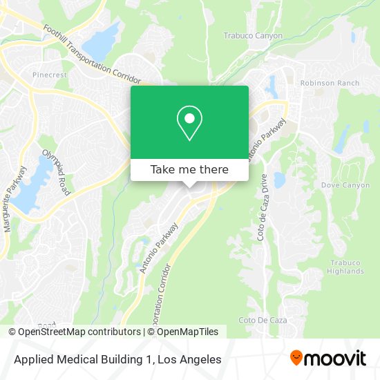 Applied Medical Building 1 map