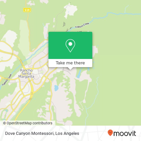 Dove Canyon Montessori map