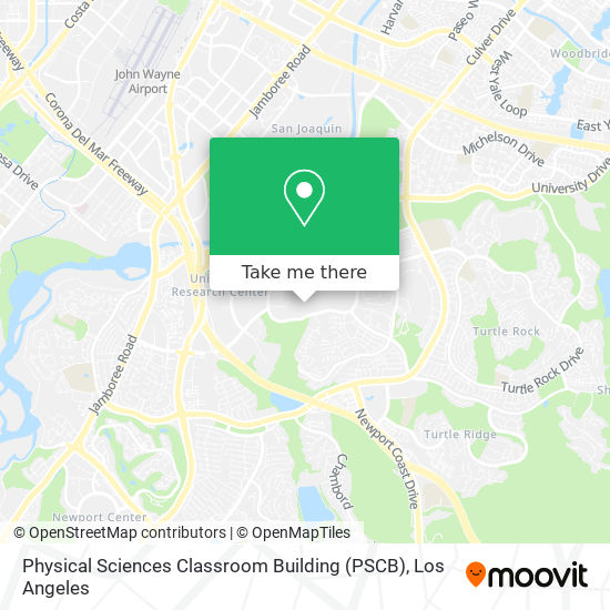 Mapa de Physical Sciences Classroom Building (PSCB)