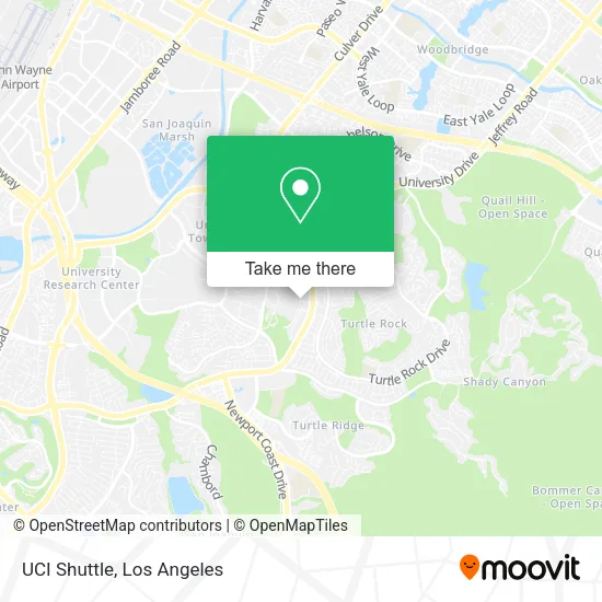 UCI Shuttle map