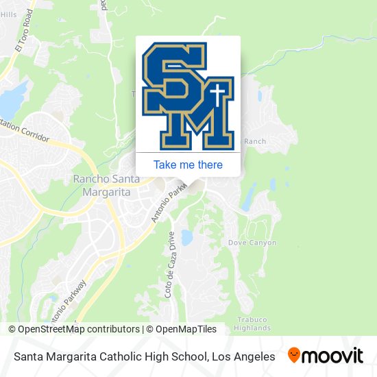Santa Margarita Catholic High School map