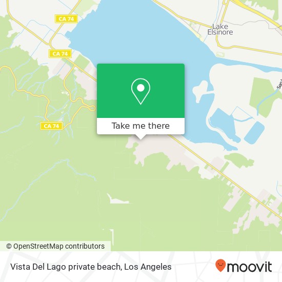 Vista Del Lago private beach map