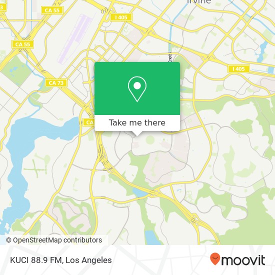 KUCI 88.9 FM map