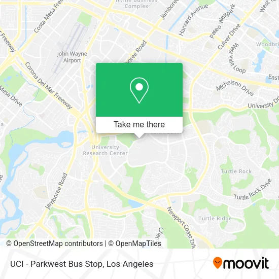 Mapa de UCI - Parkwest Bus Stop