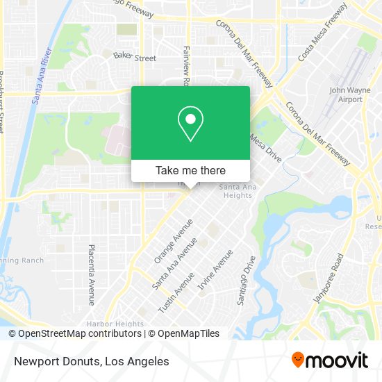 Newport Donuts map