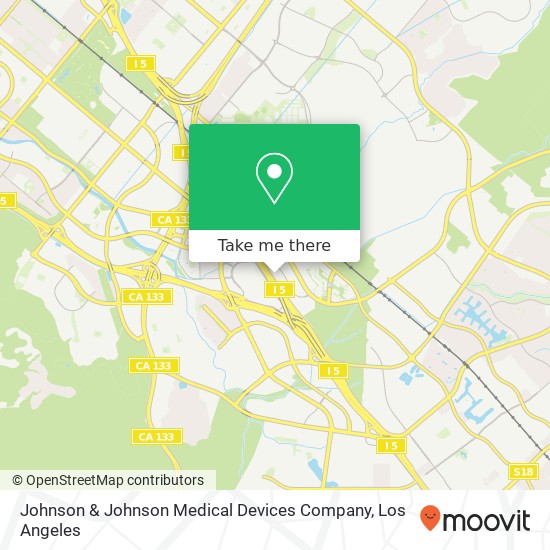 Johnson & Johnson Medical Devices Company map