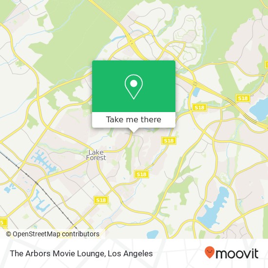 The Arbors Movie Lounge map