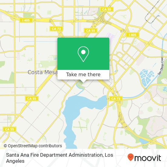Mapa de Santa Ana Fire Department Administration