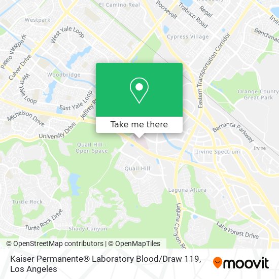 Mapa de Kaiser Permanente® Laboratory Blood / Draw 119