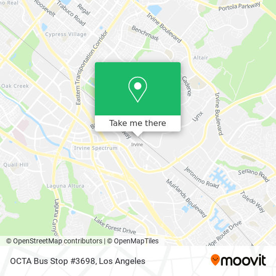 OCTA Bus Stop #3698 map