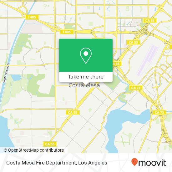 Costa Mesa Fire Deptartment map