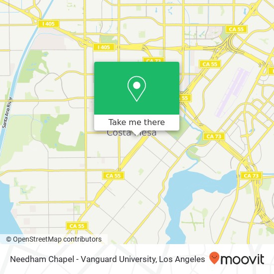 Mapa de Needham Chapel - Vanguard University