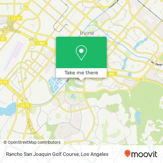 Rancho San Joaquin Golf Course map