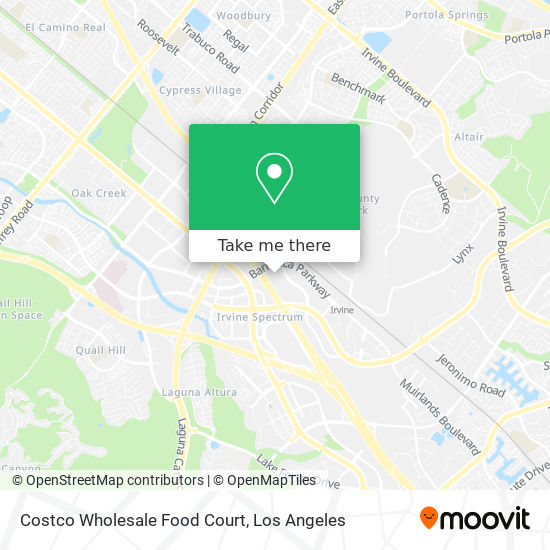 Costco Wholesale Food Court map