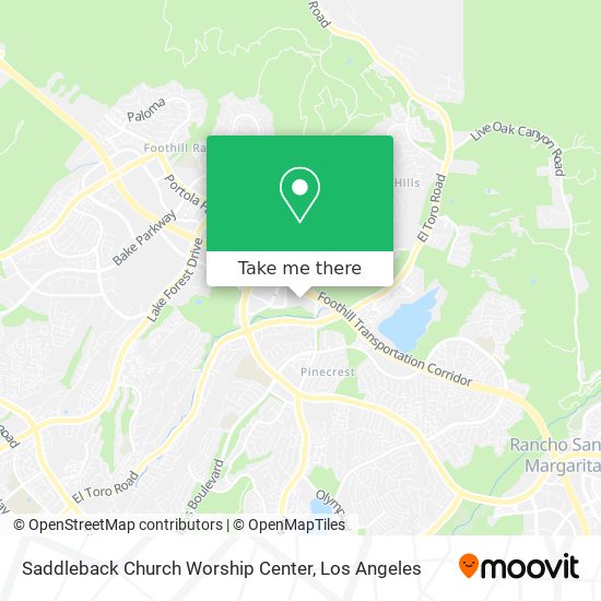 Saddleback Church Worship Center map