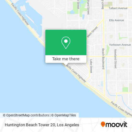 Mapa de Huntington Beach Tower 20