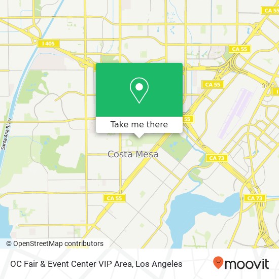 OC Fair & Event Center VIP Area map