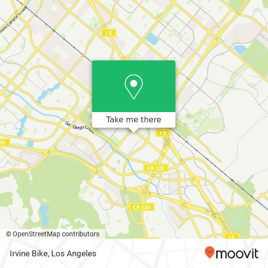 Mapa de Irvine Bike