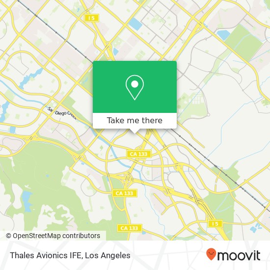 Thales Avionics IFE map